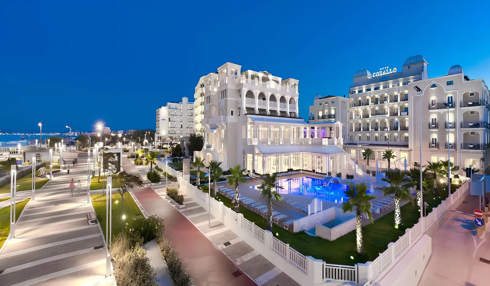 Hotel corallo background